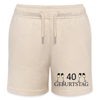 40e anniversaire 40 ans - Short de jogging enfant bio Stanley/Stella - écru doux - Devant