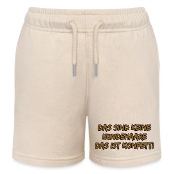 Das sind keine Hundehaare, das ist Konfetti - Kinder Organic Joggingshorts Mini Bolter von Stanley/Stella - Natur - Vorne
