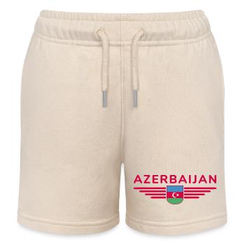 Aserbaidschan Design – Für Fans & Reisende - Kinder Organic Joggingshorts Mini Bolter von Stanley/Stella - Natur - Vorne
