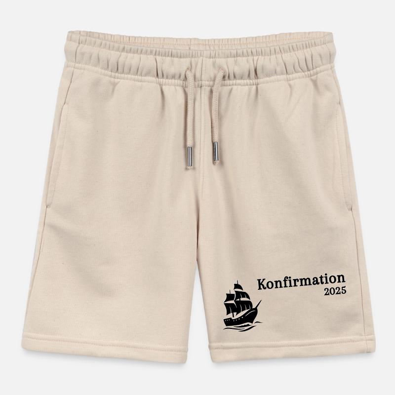 Confirmation 2025 Ship sails up Kids Organic Sweat Shorts by Stanley/Stella