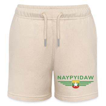 T-shirt Naypyidaw – Style Capitale - Short de jogging enfant bio Stanley/Stella - écru doux - Devant