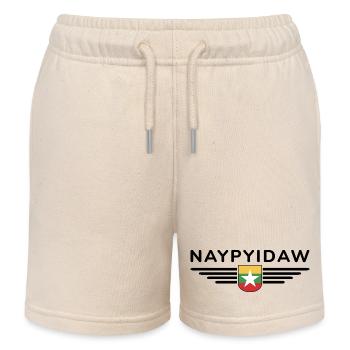 T-shirt Naypyidaw – Style Capitale - Short de jogging enfant bio Stanley/Stella - écru doux - Devant