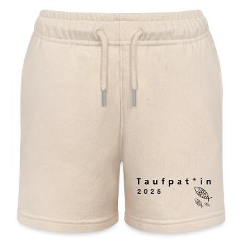 Godmother 2025 gender-appropriate godfather landscape format - Kids Organic Sweat Shorts by Stanley/Stella - soft Ecru - Front