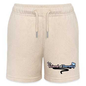 Friend of Dorothy Trans Pride Hidden Queer - Kids Organic Sweat Shorts by Stanley/Stella - soft Ecru - Front