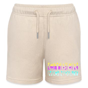 Virée shopping du Cyber Monday - Short de jogging enfant bio Stanley/Stella - écru doux - Devant
