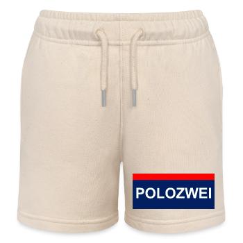PoloZwei auto wagen Oldtimer oida - Kinder Organic Joggingshorts Mini Bolter von Stanley/Stella - Natur - Vorne
