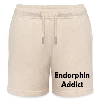 Endorphin addict - Kids Organic Sweat Shorts by Stanley/Stella - soft Ecru - Front