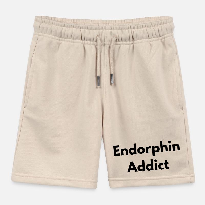 Endorphin addict Kids Organic Sweat Shorts by Stanley/Stella