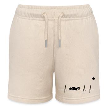 mottorad herz - Kinder Organic Joggingshorts Mini Bolter von Stanley/Stella - Natur - Vorne