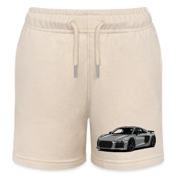 Grauer Supersport Roadster - Kinder Organic Joggingshorts Mini Bolter von Stanley/Stella - Natur - Vorne