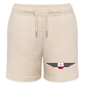 T-shirt Malte – Pour les fans de l’île - Short de jogging enfant bio Stanley/Stella - écru doux - Devant