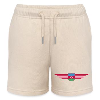 Aserbaidschan Design – Für Fans & Reisende - Kinder Organic Joggingshorts Mini Bolter von Stanley/Stella - Natur - Vorne