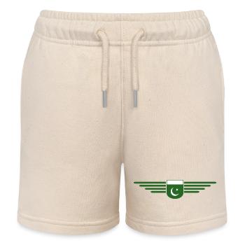 Pakistan Design – Fier de sa patrie - Short de jogging enfant bio Stanley/Stella - écru doux - Devant