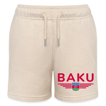 T-Shirt Bakou – Pour les fans de la capitale - Short de jogging enfant bio Stanley/Stella - écru doux - Devant