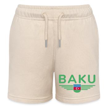 T-Shirt Bakou – Pour les fans de la capitale - Short de jogging enfant bio Stanley/Stella - écru doux - Devant