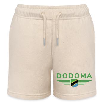Dodoma Design pour les fans de Tanzanie - Short de jogging enfant bio Stanley/Stella - écru doux - Devant