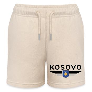 Conception du t-shirt Kosovo Fan - Short de jogging enfant bio Stanley/Stella - écru doux - Devant