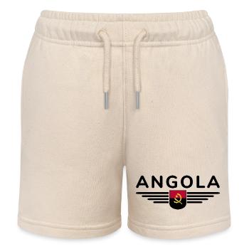 Angola Design – Fierté d’Afrique - Short de jogging enfant bio Stanley/Stella - écru doux - Devant