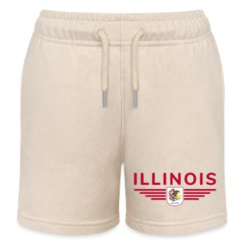 T-shirt de fan de l’Illinois – Montrez l’amour de la maison - Short de jogging enfant bio Stanley/Stella - écru doux - Devant