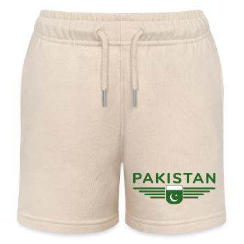 Pakistan Design – Fier de sa patrie - Short de jogging enfant bio Stanley/Stella - écru doux - Devant