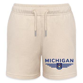 Michigan Fan T-Shirt – Parfait pour les vrais fans ! - Short de jogging enfant bio Stanley/Stella - écru doux - Devant