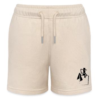 Tasche Männchen Kobold Service Theater retro - Kinder Organic Joggingshorts Mini Bolter von Stanley/Stella - Natur - Vorne