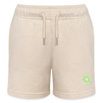 Fruits - Citron vert - Short de jogging enfant bio Stanley/Stella - écru doux - Devant