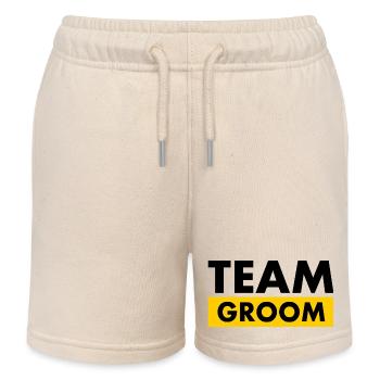 Team groom - Short de jogging enfant bio Stanley/Stella - écru doux - Devant