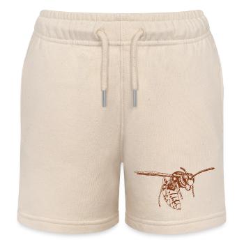 Coole Wespe Insekt Skizze Grafik Wespe Tierliebhaber - Kinder Organic Joggingshorts Mini Bolter von Stanley/Stella - Natur - Vorne