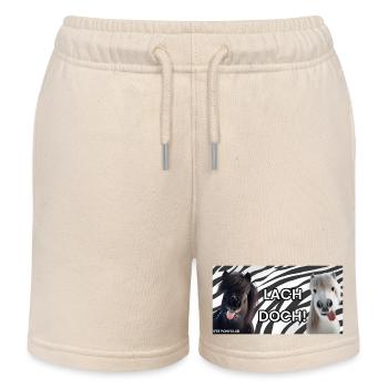 Lachen ist gesund! - Kinder Organic Joggingshorts Mini Bolter von Stanley/Stella - Natur - Vorne