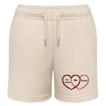 In der Liebe, der wir vertrauen - Kinder Organic Joggingshorts Mini Bolter von Stanley/Stella - Natur - Vorne