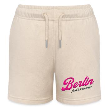 Berlin find ick knorke - Deutschland - Germany - Kinder Organic Joggingshorts Mini Bolter von Stanley/Stella - Natur - Vorne