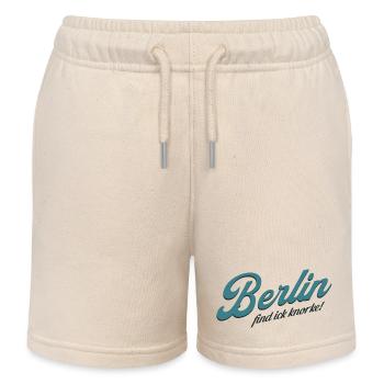 Berlin find ick knorke - Deutschland - Germany - Kinder Organic Joggingshorts Mini Bolter von Stanley/Stella - Natur - Vorne