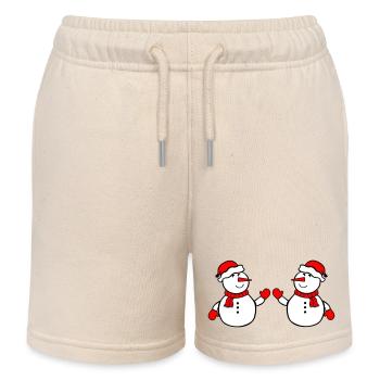 schneemann 2 - Kinder Organic Joggingshorts Mini Bolter von Stanley/Stella - Natur - Vorne
