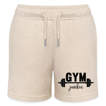 Gym junkie - Kinder Organic Joggingshorts Mini Bolter von Stanley/Stella - Natur - Vorne