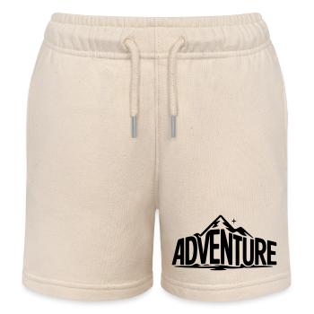 🏔 ADVENTURE – Hörst du den Ruf der Berge? - Kinder Organic Joggingshorts Mini Bolter von Stanley/Stella - Natur - Vorne