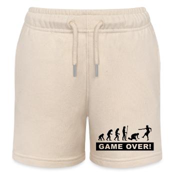 evolution_stag & hen nights - Kids Organic Sweat Shorts by Stanley/Stella - soft Ecru - Front