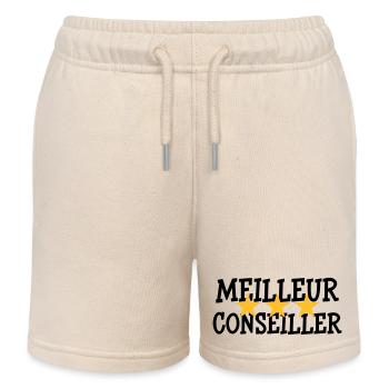 Meilleur Conseiller - Short de jogging enfant bio Stanley/Stella - écru doux - Devant