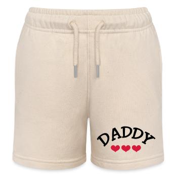 Daddy - Kids Organic Sweat Shorts by Stanley/Stella - soft Ecru - Front