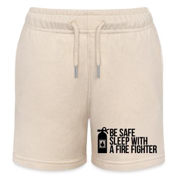 fire fighter - Kids Organic Sweat Shorts by Stanley/Stella - soft Ecru - Front