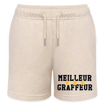 Graffiti / Tag / Writer / Street Art - Kinder Organic Joggingshorts Mini Bolter von Stanley/Stella - Natur - Vorne
