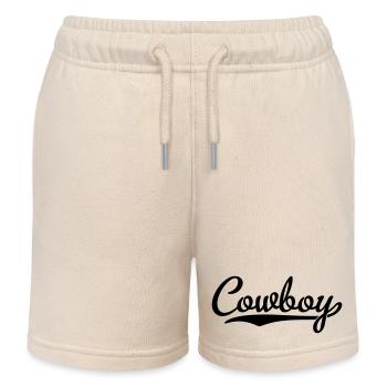 Cowboy - Short de jogging enfant bio Stanley/Stella - écru doux - Devant