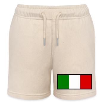 Italy Italian flag flag gift - Kids Organic Sweat Shorts by Stanley/Stella - soft Ecru - Front