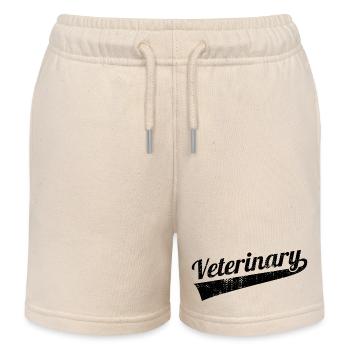 Veterinarian - Kids Organic Sweat Shorts by Stanley/Stella - soft Ecru - Front