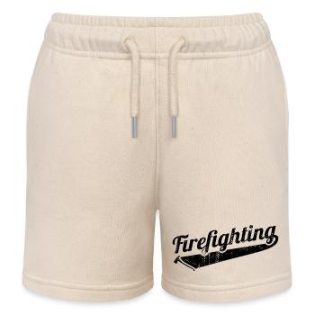 Incendie - Short de jogging enfant bio Stanley/Stella - écru doux - Devant
