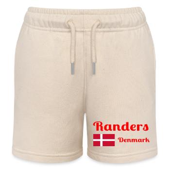 Randers Dänemark - Stylische Drucke - Kinder Organic Joggingshorts Mini Bolter von Stanley/Stella - Natur - Vorne