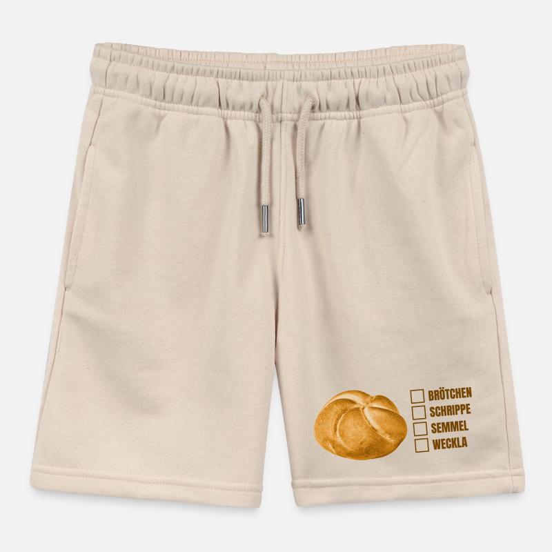 Brötchen oder Semmel? – Lustiges Dialekt-Design Kinder Organic Joggingshorts Mini Bolter von Stanley/Stella