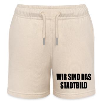 wir sind das stadtbild - Kinder Organic Joggingshorts Mini Bolter von Stanley/Stella - Natur - Vorne