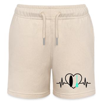 Paddle SUP Heart Board Wave Water Sports - Short de jogging enfant bio Stanley/Stella - écru doux - Devant