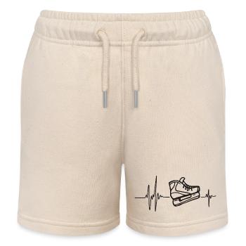 Patins Glace Patinage Artistique Hockey Cœur Rythm - Short de jogging enfant bio Stanley/Stella - écru doux - Devant